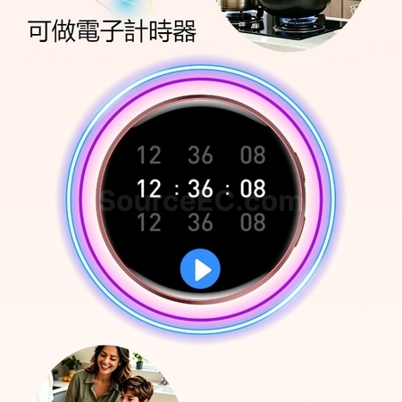 礼品订购1.50英寸全触摸电子徽章-可磁吸广告
