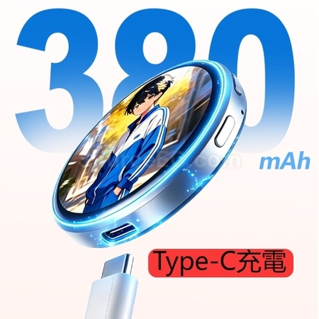 礼品订购1.50英寸全触摸电子徽章-可磁吸广告