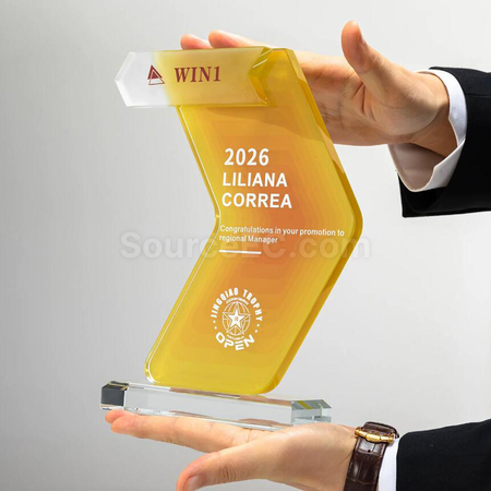 礼品订购水晶奖座广告