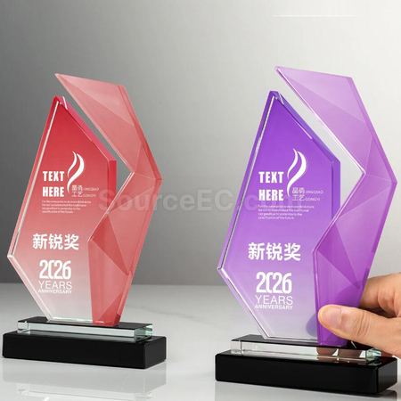 礼品订购水晶奖座广告