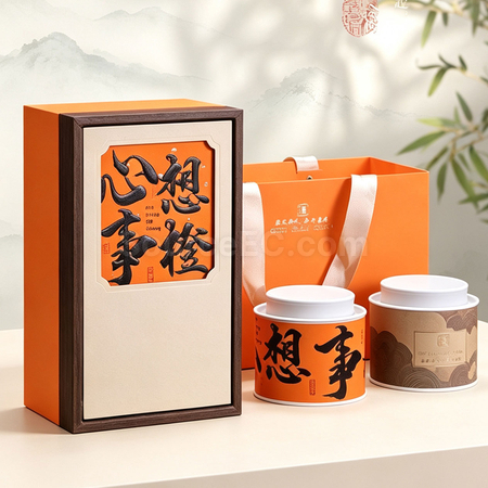 礼品订购茶罐礼盒广告