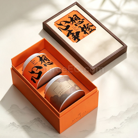 礼品订购茶罐礼盒广告