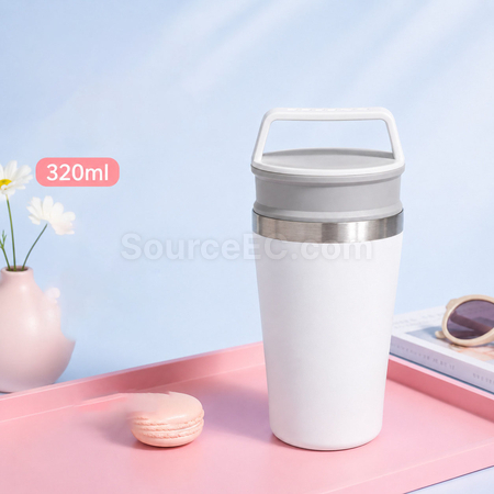 礼品订购手提随行咖啡杯不锈钢保温杯广告