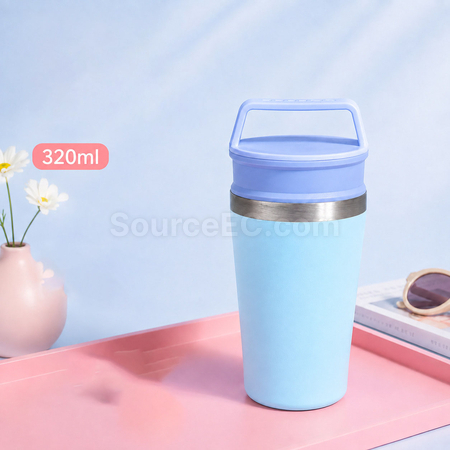 礼品订购手提随行咖啡杯不锈钢保温杯广告