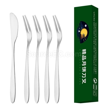 礼品订购秋月饼刀叉广告