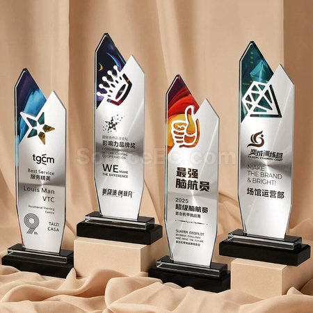 礼品订购水晶奖座广告