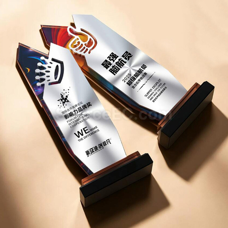 礼品订购水晶奖座广告