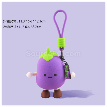 礼品订购蔬菜造型零钱包广告
