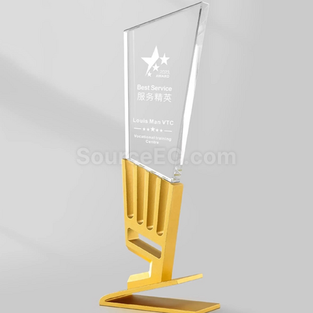 礼品订购彩色水晶奖座广告