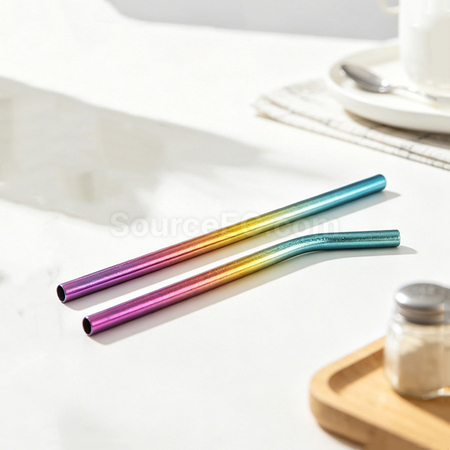 礼品订购纯钛吸管广告