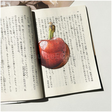 礼品订购半透明亚克力水果书签广告