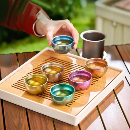 纯钛泡茶杯