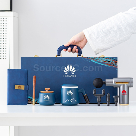 礼品订购筋膜枪办公杯笔记本五件套广告