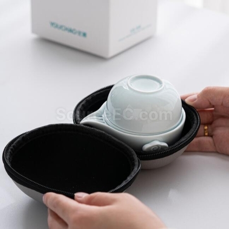 礼品订购便携旅行功夫茶具广告
