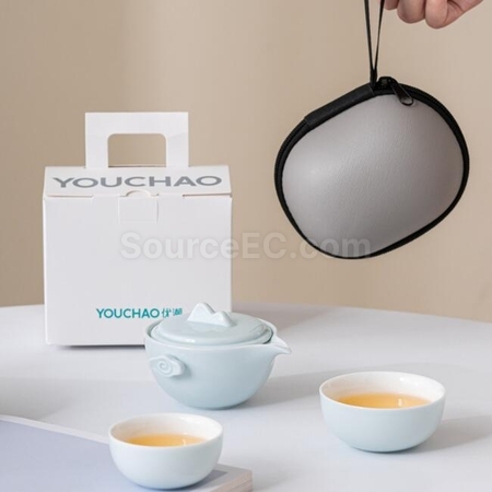 礼品订购便携旅行功夫茶具广告