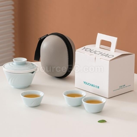 礼品订购便携旅行功夫茶具广告