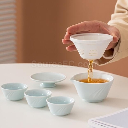 礼品订购便携旅行功夫茶具广告