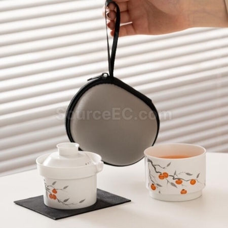 礼品订购便携旅行功夫茶具广告