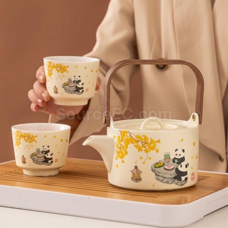 礼品订购便携旅行功夫茶具广告