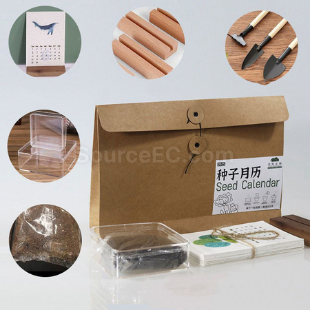 礼品订购种子纸月历广告