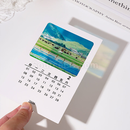 礼品订购透光胶片日历广告