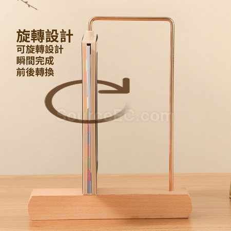 礼品订购创意相框铁艺实木桌历广告