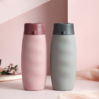卷卷矽胶折叠水樽600ML
