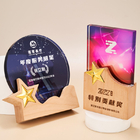 礼品订购木质水晶奖座广告