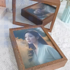 礼品订购镜子灯光相框广告