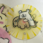 礼品订购摇手光栅变化扇子广告