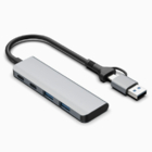 双接头USB+Type-C四合一HUB集线器